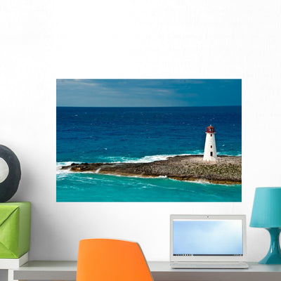 Lighthouse Caribbean shown on a wall