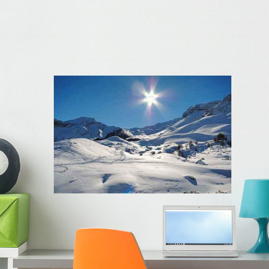 Sun Mountain Wall Decal