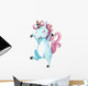 Watercolor Dancing Unicorn Wall Decal