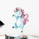 Watercolor Dancing Unicorn Wall Decal