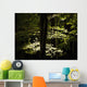 Dappled Sunlight On Green Leaves In Tollymore Forest Park Wall Mural