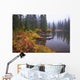Reflection On Lake In Autumn Wall Mural