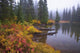 Reflection On Lake In Autumn Wall Mural