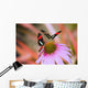 Two Colorful Butterflies On Cone Flower Blossom In Spring Wall Mural