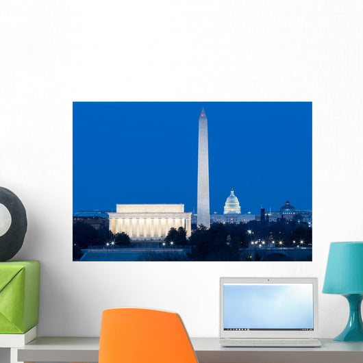 Washington Dc Monuments Lincoln Wall Decal