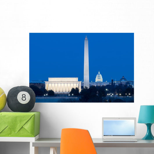 Washington Dc Monuments Lincoln Wall Decal