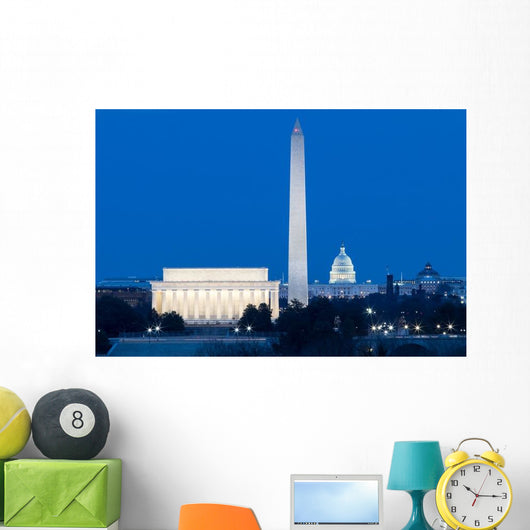 Washington Dc Monuments Lincoln Wall Decal