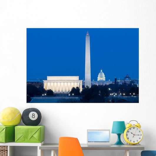 Washington Dc Monuments Lincoln Wall Decal