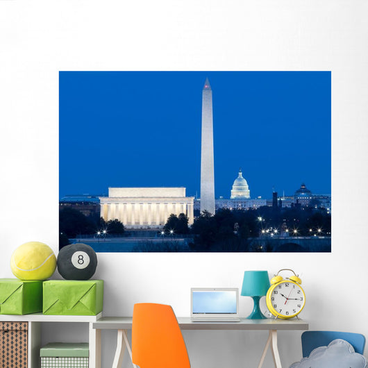 Washington Dc Monuments Lincoln Wall Decal