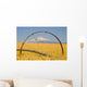 Irrigation Pipe In Wheat Field With Mount Hood In Background Wall Mural