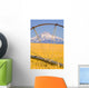 Irrigation Pipe In Wheat Field With Mount Hood In Background Wall Mural