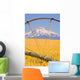 Irrigation Pipe In Wheat Field With Mount Hood In Background Wall Mural