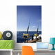 Angler boat big game fishing in saltwater Wall Mural