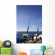 Angler boat big game fishing in saltwater Wall Mural