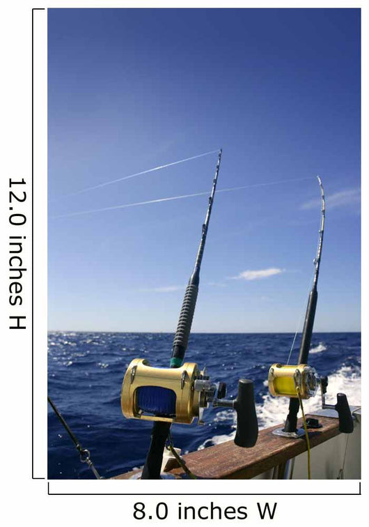 Angler boat big game fishing in saltwater Wall Mural