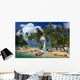 Tropical Beach Marigot Bay-st Wall Decal