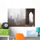 Views Bridge Foggy Morning Wall Decal