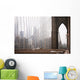Views Bridge Foggy Morning Wall Decal