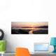 Sunset Over Beach Wall Mural