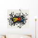 Vines Growing into a Dance Pattern Wall Decal