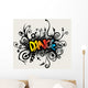 Vines Growing into a Dance Pattern Wall Decal