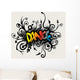 Vines Growing into a Dance Pattern Wall Decal
