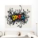 Vines Growing into a Dance Pattern Wall Decal