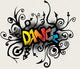 Vines Growing into a Dance Pattern Wall Decal