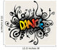 Vines Growing into a Dance Pattern Wall Decal
