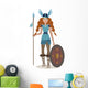 Female Warrior Viking Valkyrie Wall Decal