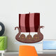 Wooden Viking Sail Boat Wall Decal