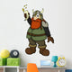 Toasting Dwarf Viking Wall Decal