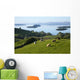 Sheep Grazing By Lough Corrib Wall Mural