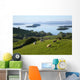 Sheep Grazing By Lough Corrib Wall Mural