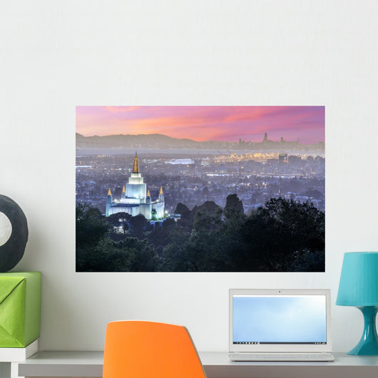 Oakland Temple and City Wall Decal