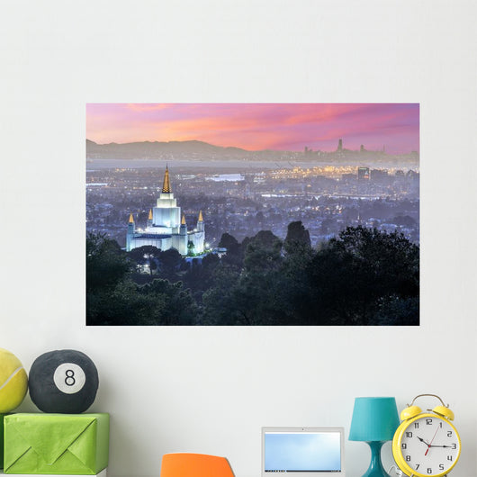 Oakland Temple and City Wall Decal