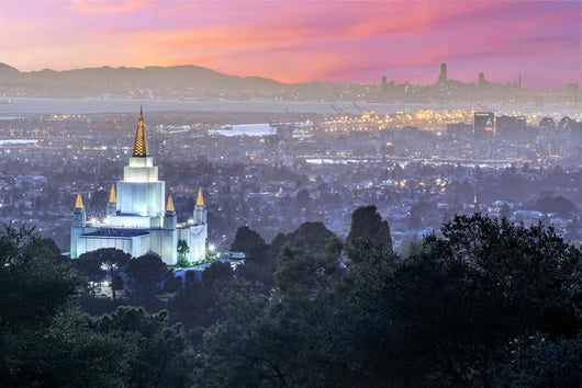 Oakland Temple and City Wall Decal