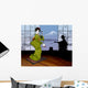 Japanese girl-musician Wall Mural