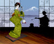 Japanese girl-musician Wall Mural
