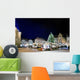 Town Square with Christmas Wall Decal