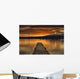 Dock On Lake Windermere At Sunset Wall Mural