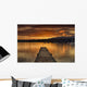 Dock On Lake Windermere At Sunset Wall Mural