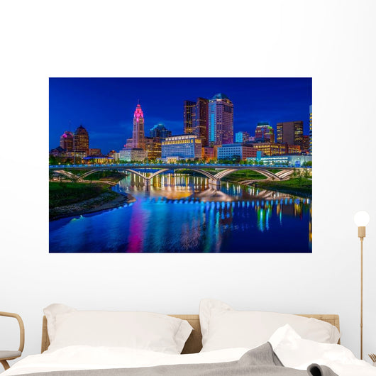 Columbus Ohio Reflected Scioto Wall Decal
