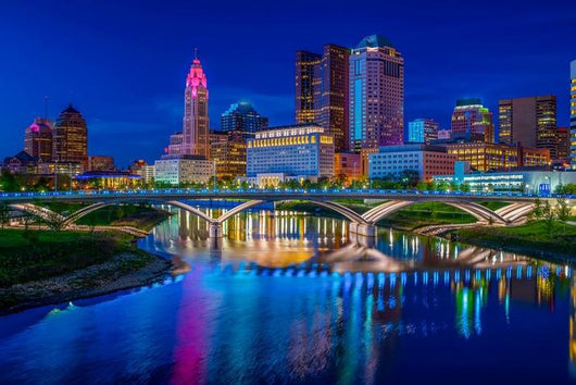 Columbus Ohio Reflected Scioto Wall Decal