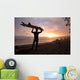 A Man Carrying His Surfboard Wall Mural