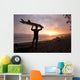 A Man Carrying His Surfboard Wall Mural