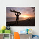 A Man Carrying His Surfboard Wall Mural