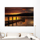 Sunset Over Dock At Lake Windermere Wall Mural