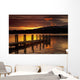 Sunset Over Dock At Lake Windermere Wall Mural
