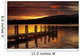 Sunset Over Dock At Lake Windermere Wall Mural